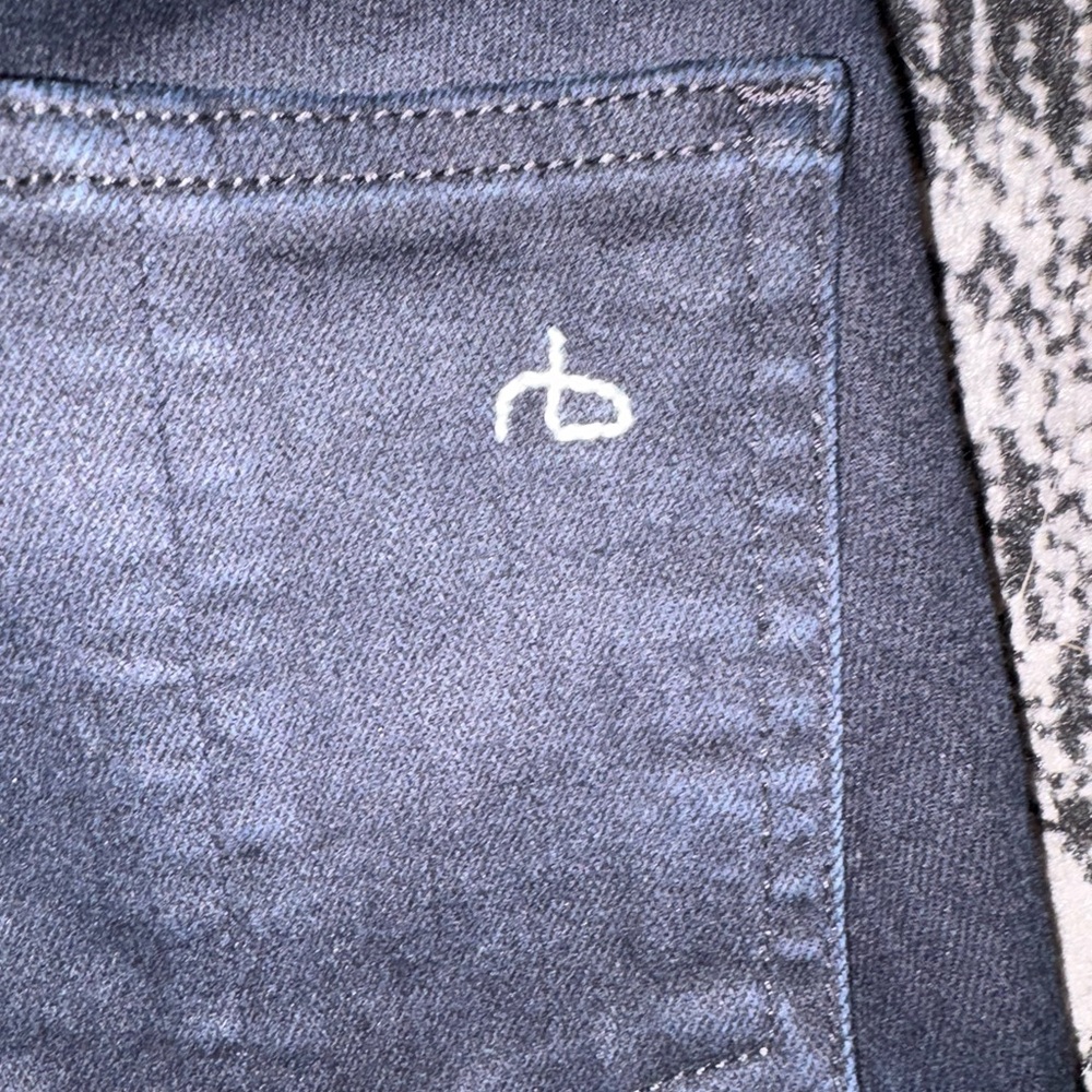 Rag & Bone Black Skinny Jeans with Full-Length Side Zippers - Picture 5 of 7